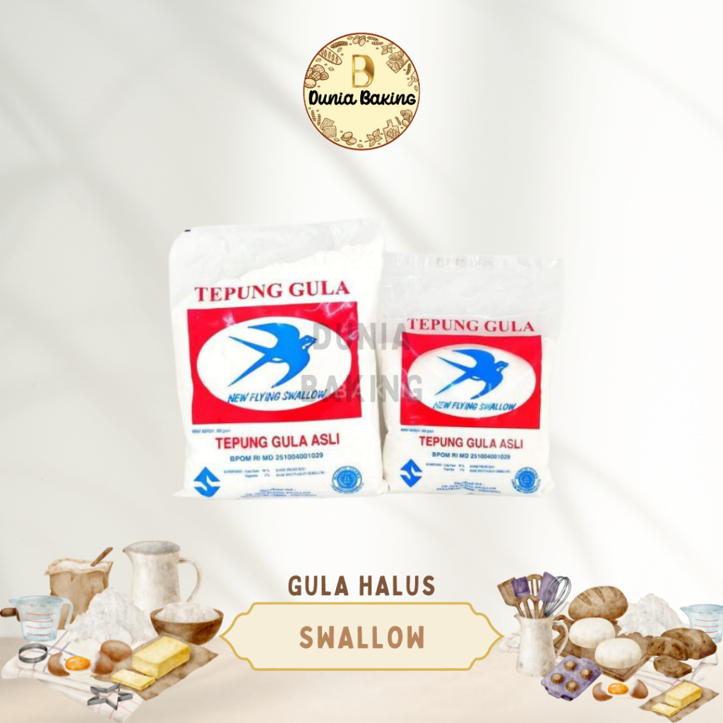 

Tepung Gula Halus Swallow 400gr | Tepung gula 400gr