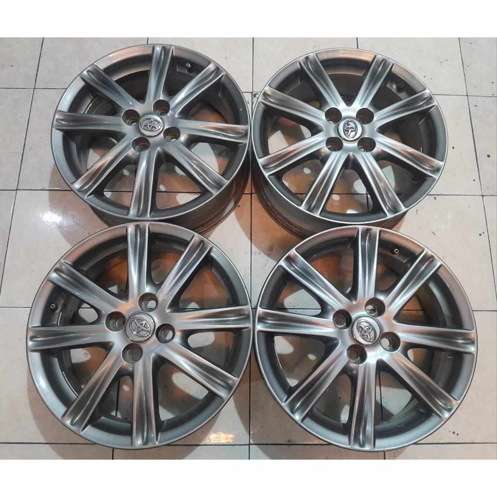 velg seken ori toyota yaris lele R16x6 PCD 4x100 ET51 kondisi aman