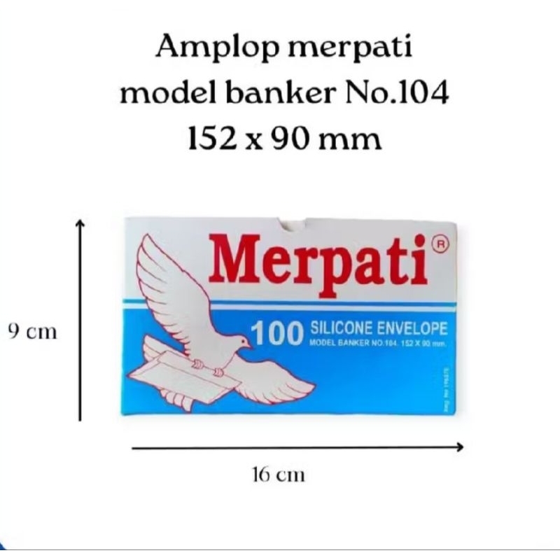

amplop Merpati 104