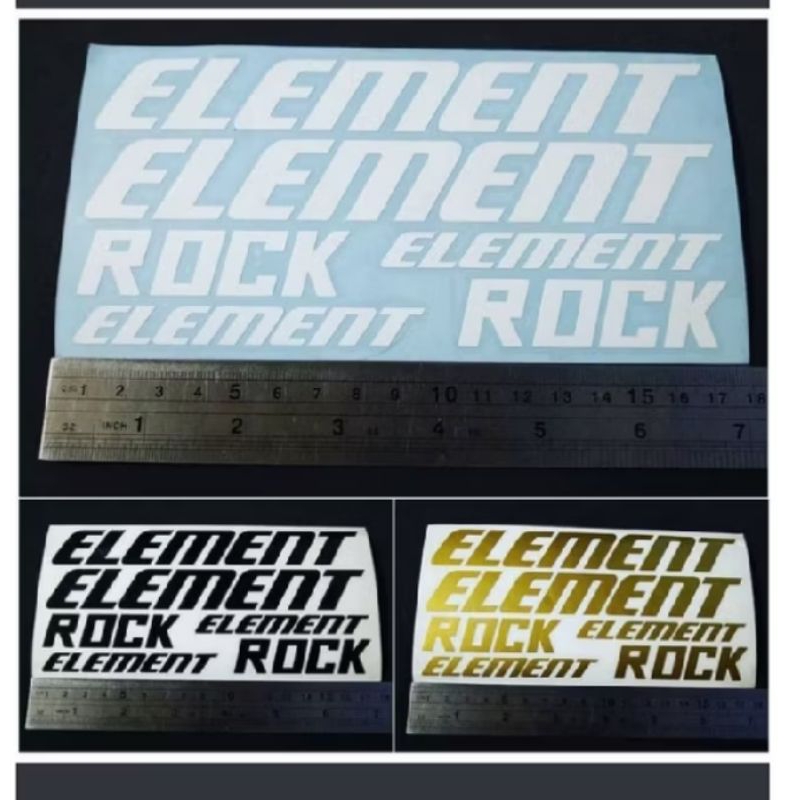 Cutting Stiker Sepeda Element Rock Panjang 20Cm