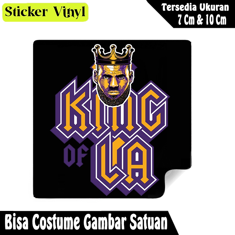 

Radit667 Stiker Sticker Pemain Basket King Of LA Lebron James Bahan Vynil Tahan Air Bisa Custom Gambar