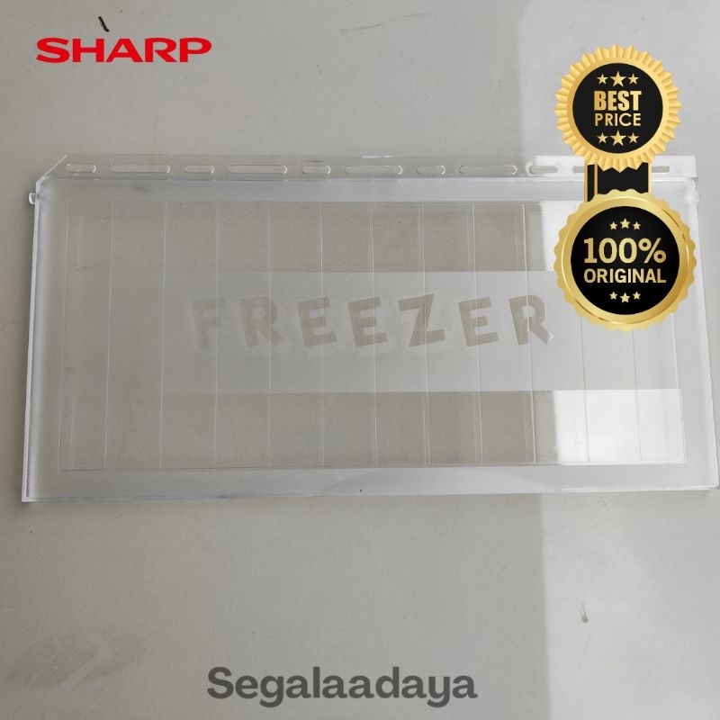 Tutup freezer /door freezer kulkas sharp 1 pintu bukak atas ori