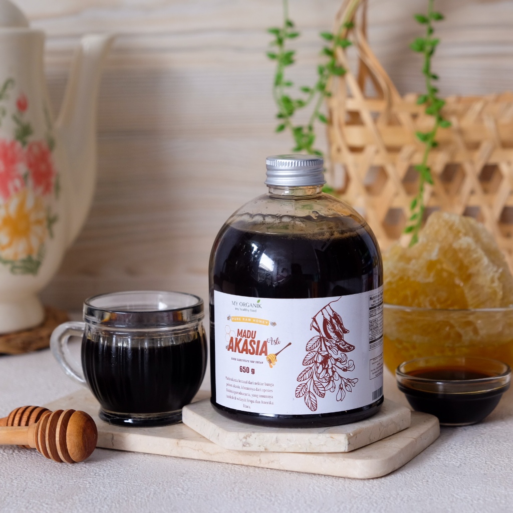 

QH My Organik Pure Raw Honey Madu Akasia 650gr Madu Murni Asli Premium Pure Original
