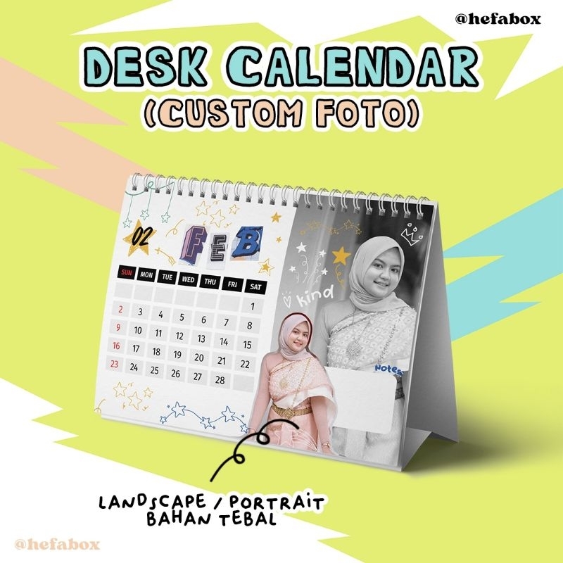 

Desk Calendar Custom Kalender Meja | [hefabox]