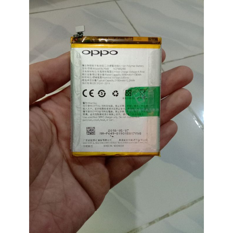 Batre Oppo A5s, A1k, A83, A3s, A39, A57 2016, F3, F5 & Realme C2 Original Copotan