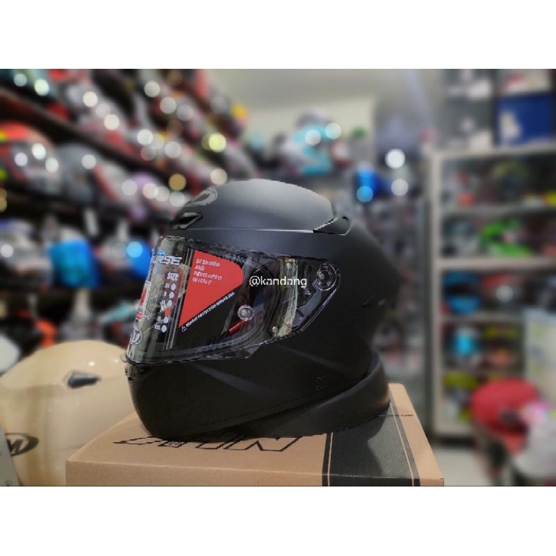 KYT TTC SOLID BLACK DOFF