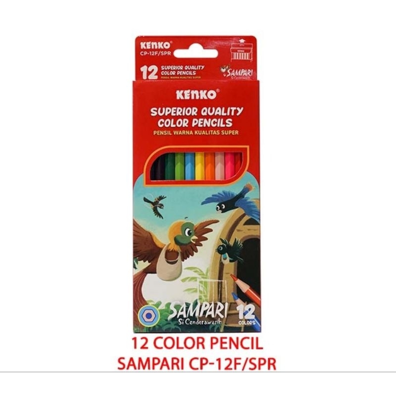 

Kenko Pensil Warna CP-12F Sampari - Pensil Warna 12 Warna