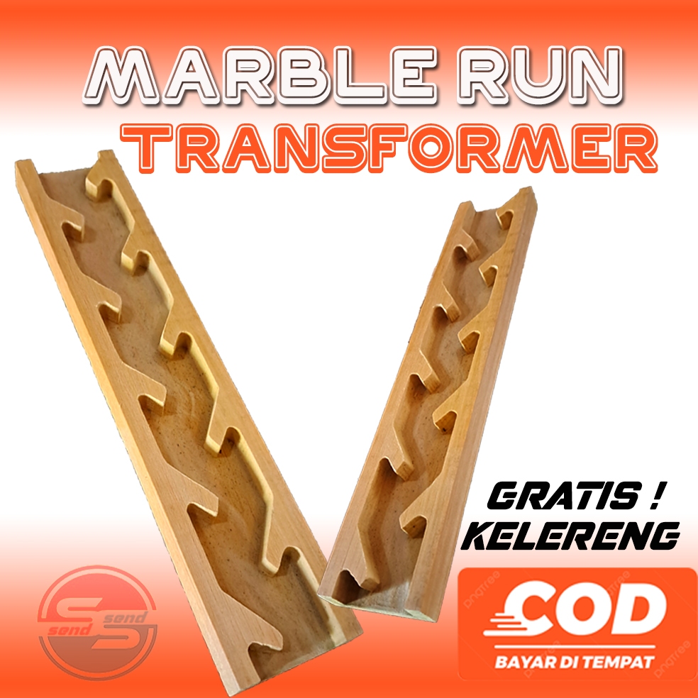 Marble Run Race Lintasan Balap Kelereng Edu Game Kayu/Marble Run Aksesoris Lintasan Kelereng berliku
