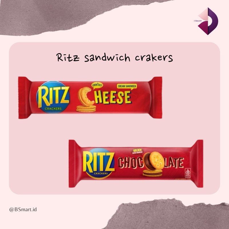 

Ritz Crackers Sandwich Biskuit 91gr/Biskuit Coklat/ Biskuit Keju