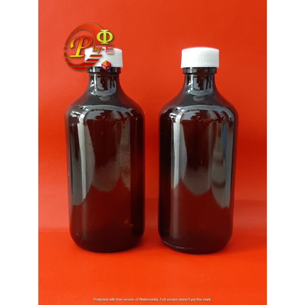 Botol Sirup 1000ml / Botol Sirup Coklat 1000ml / Botol Sirup Kaca Amber Coklat 1 Liter