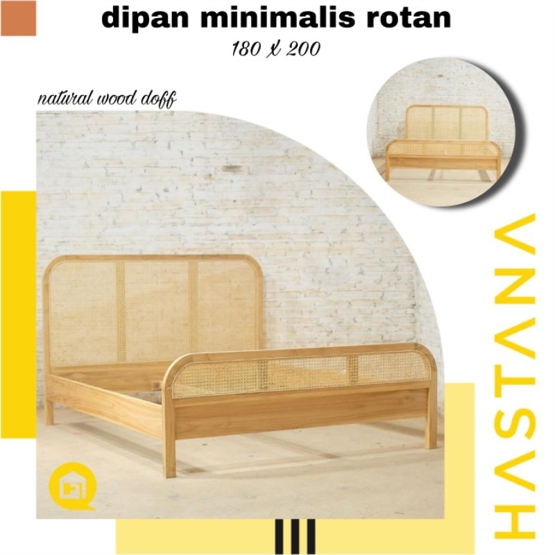 dipan minimalis kombinasi rotan dipan kayu jati dipan rotan tanpa laci