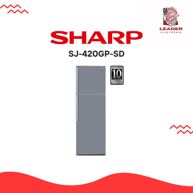 SHARP Kulkas 2 Pintu SJ-420GP-SD