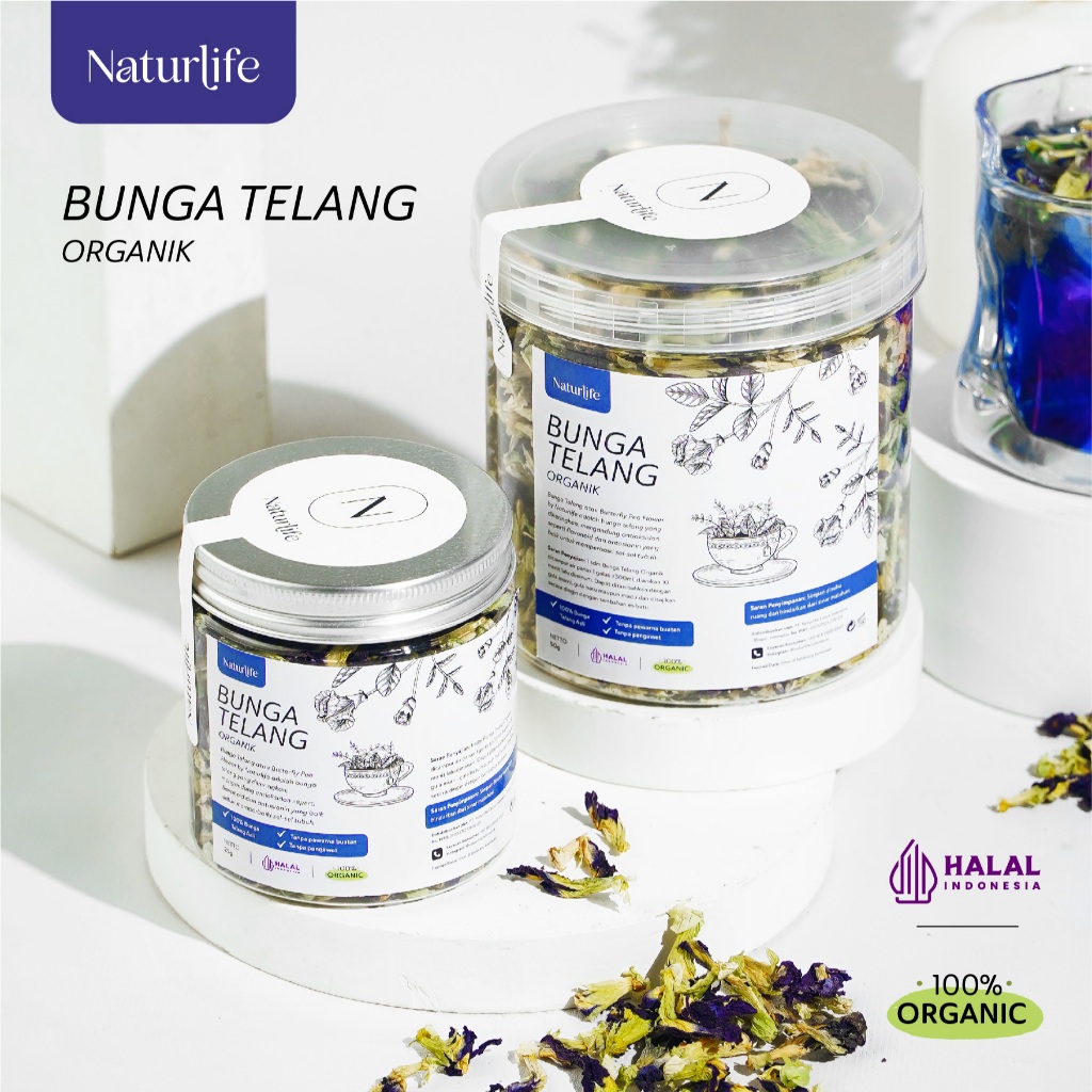 

TEH BUNGA TELANG KERING SEGAR ORGANIK 25G 50G MINUMAN BUNGA TELANG BUTTERFLY PEA ORGANIC BLUE PEA KERING HERBAL PREMIUM REMPAH NUTRIFARM / BEORGANIK / DARI BUMI / SAFIYA / GALLEO