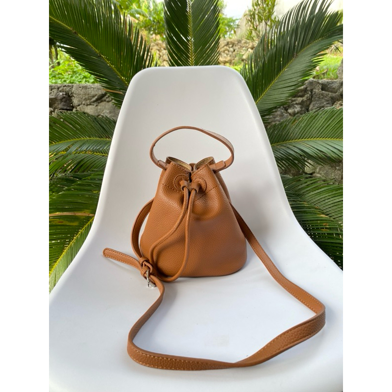 Preloved tas kulit serut kulit asli kulit jeruk