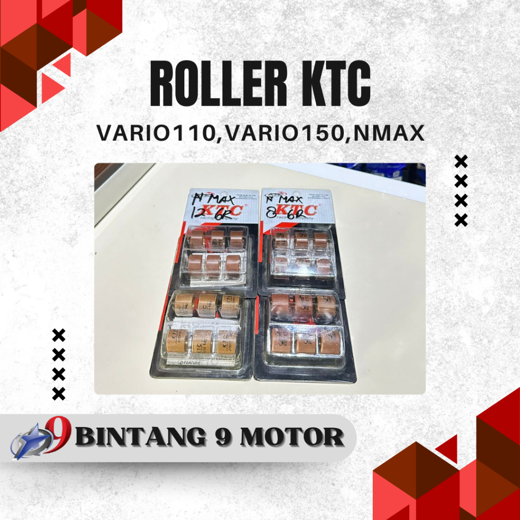 ROLLER KTC VARIO110 VARIO150 NMAX-BINTANG SEMBILAN MOTOR