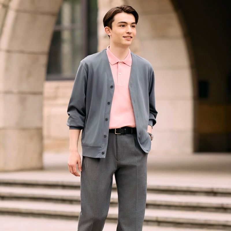 UNIQLO AIRism Cotton Long Sleeve Cardigan / Cardigan Pria / LS05 / Size XL