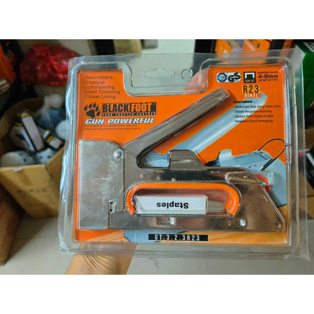 

Staples gun R23 Blackfoot tacker 4-8mm staples tembak gun taker staples tembak