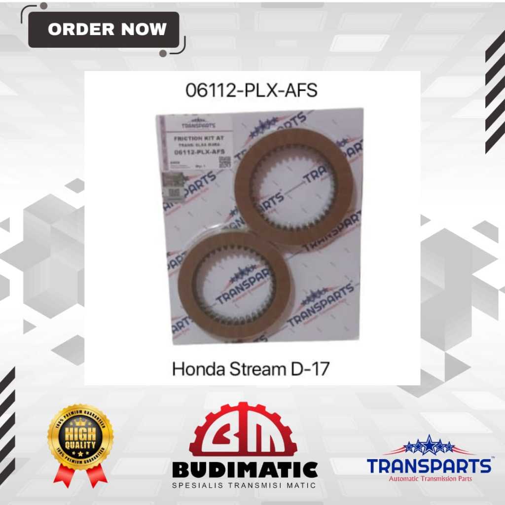 KAMPAS KOPLING SET MATIC HONDA STREAM D17