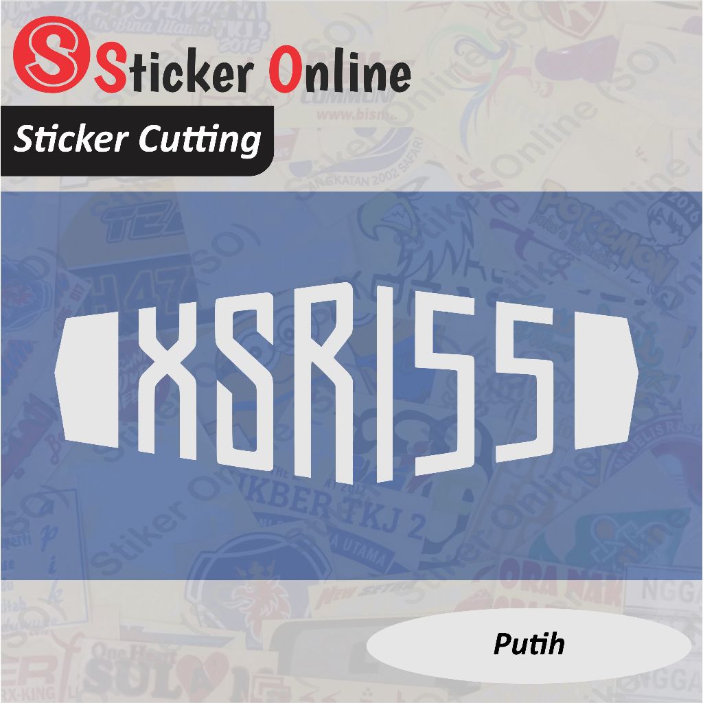 Stiker Logo XSR 155 | Sticker Cutting Logo XSR 155 Yamaha Motor