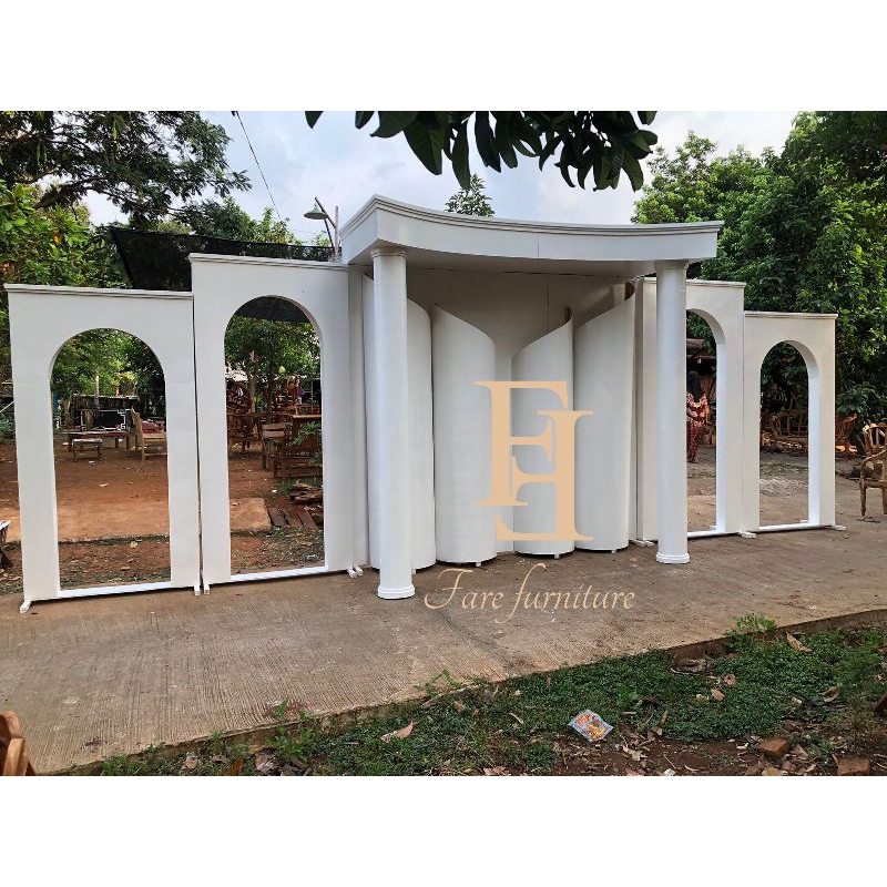 backdrop pelaminan/backdrop wedding/backdrop pernikahan/backdrop triplek/backdrop