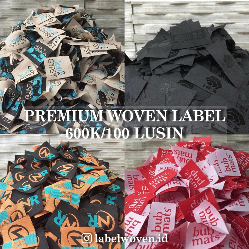 

label woven dan satin
