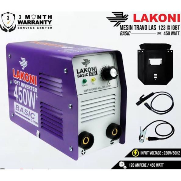LAKONI Mesin Las Inverter mesin las listrik 450 watt MMA 120A IGBT 450 watt / Mesin las mini / Mesin