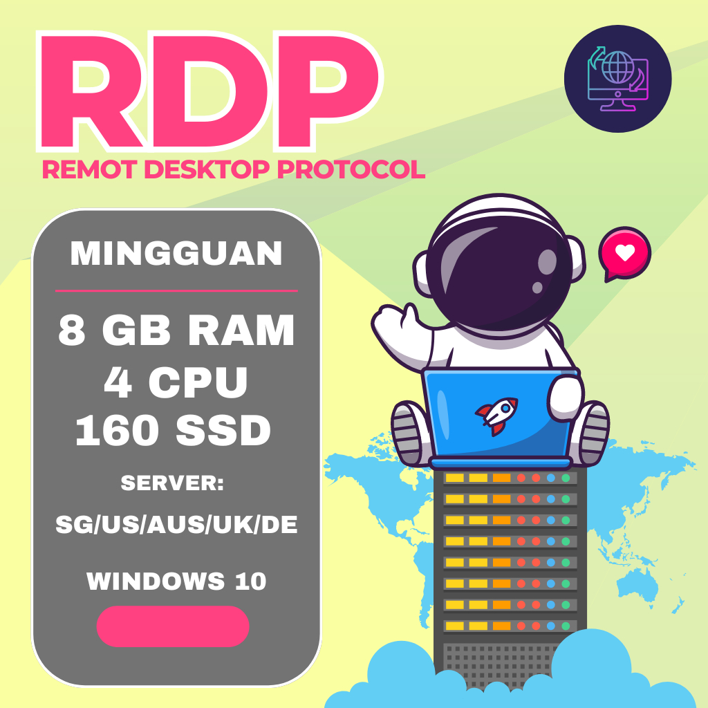 RDP WINDOWS MINGGUAN TERMURAH