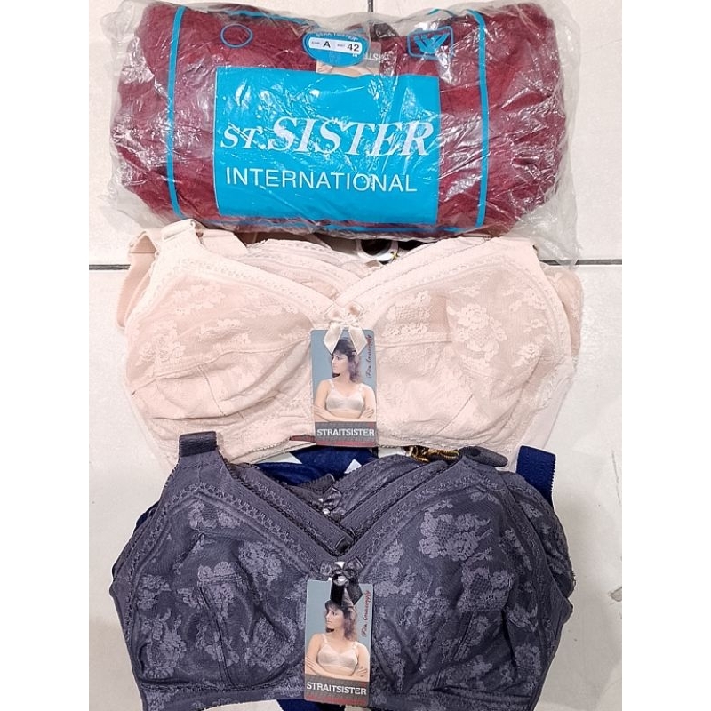 BH Strait Sister Tanpa Kawat Tanpa Busa || BH sister Asli
