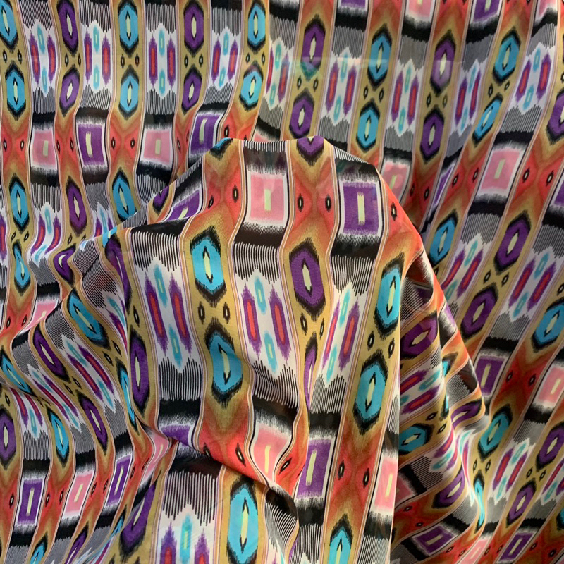 kain sifon motif - kain chiffon - kain ceruti - kain ceruti motif - kain sifon etnik - kain kebaya s