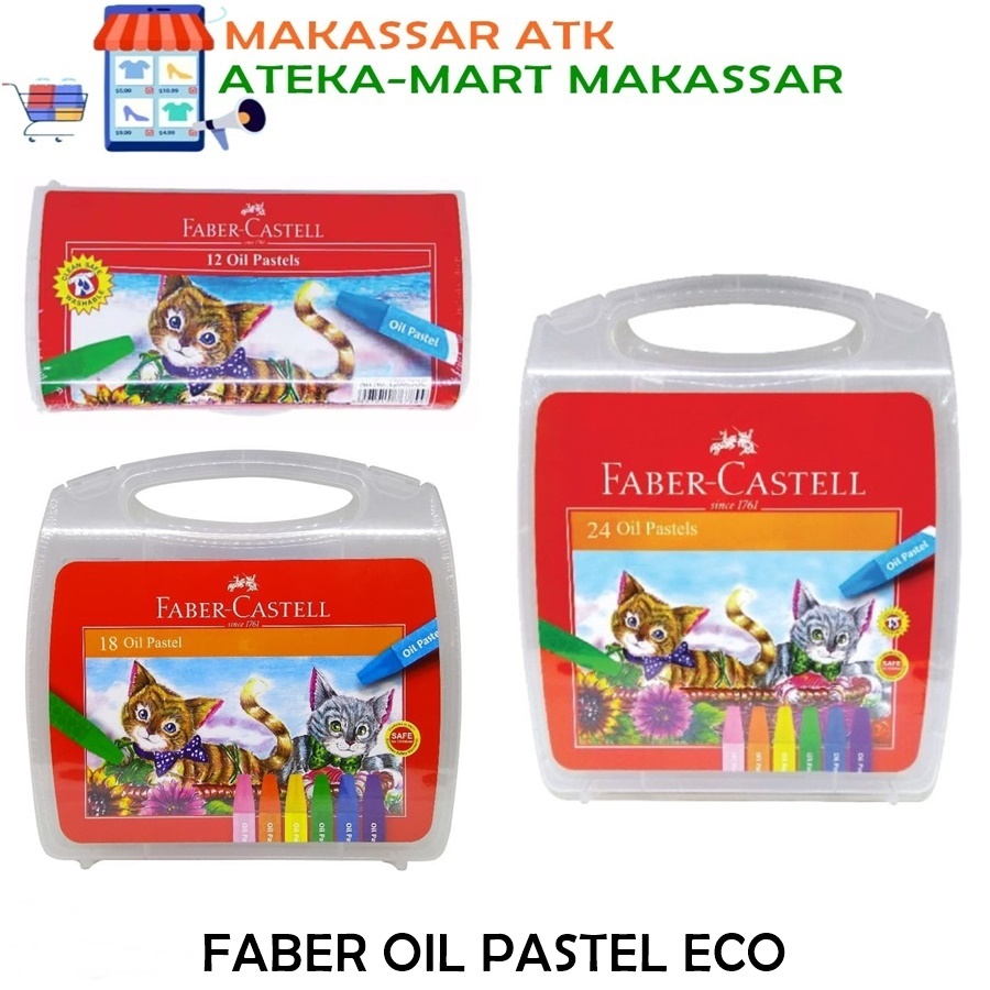 

[1SET] FABER CASTELL OIL PASTEL 12 18 24 ECONOMIS