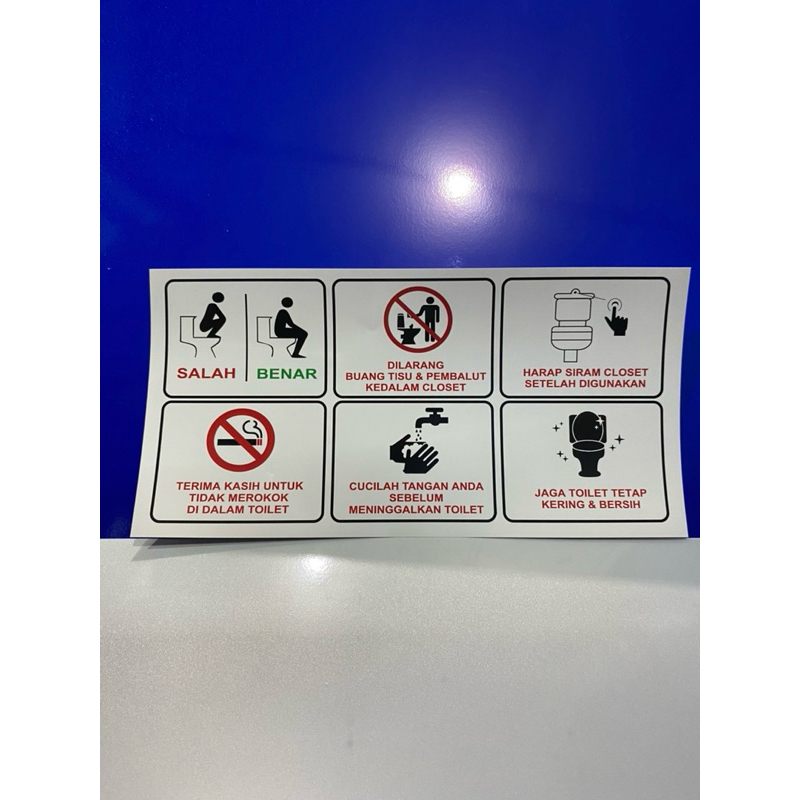 

SIGN TATACARA PENGUNAAN TOILET 15x30
