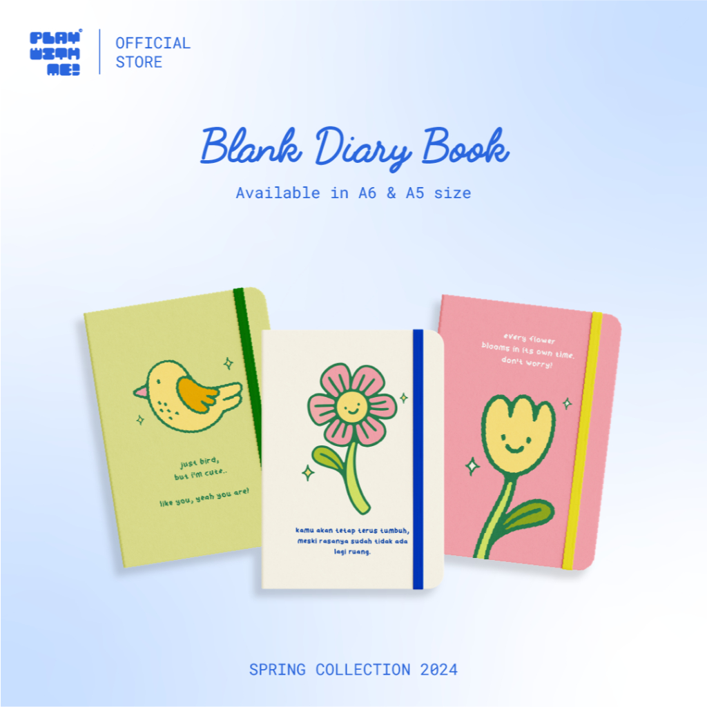 

Play With Me - A5 Blank Diary Book | Buku Diary