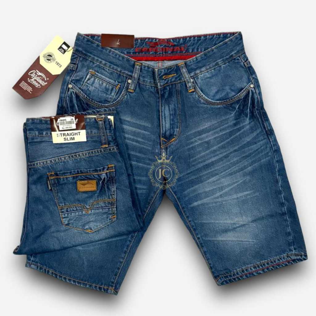CELANA PENDEK PRIA CARDINAL// CELANA JEANS PENDEK CARDINAL PREMIUM