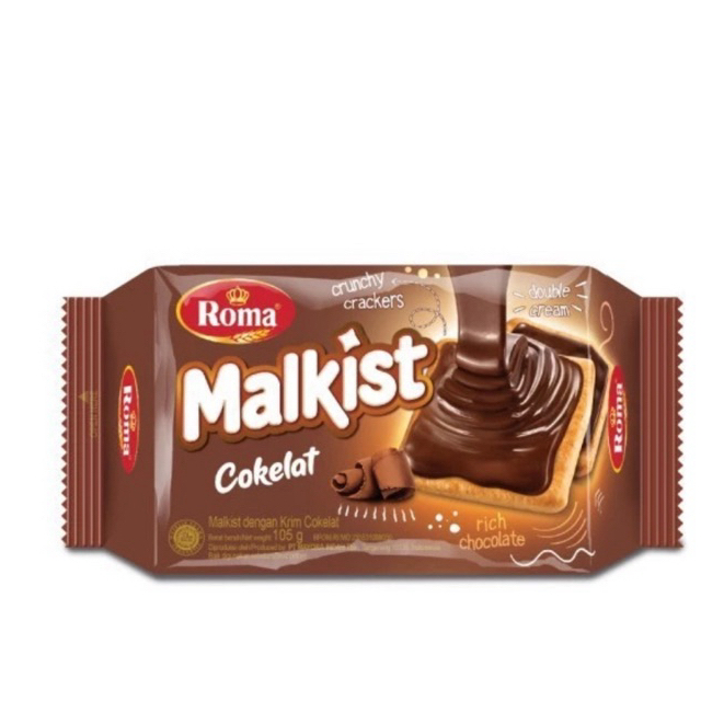

Biskuit Roma Malkist Cokelat 90 Gr
