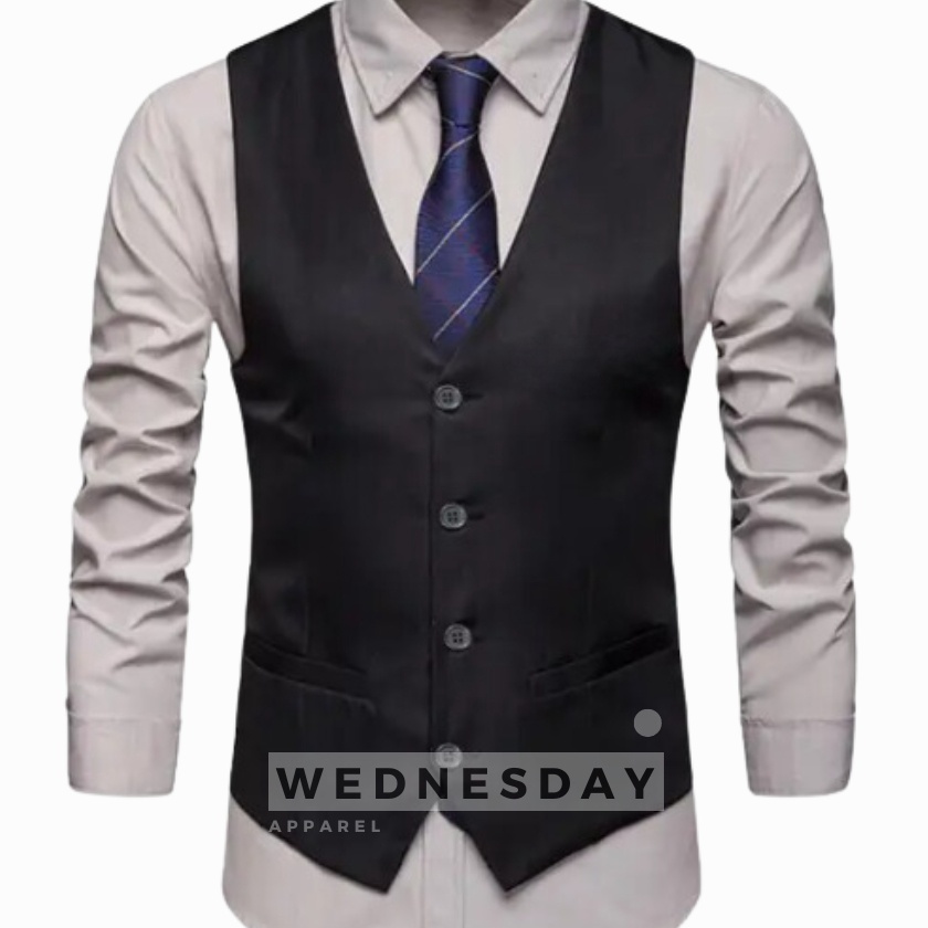 Istimewa Rompi Vest Pria Formal Dalaman Jas Slimfit  Rompi Blazer Jas