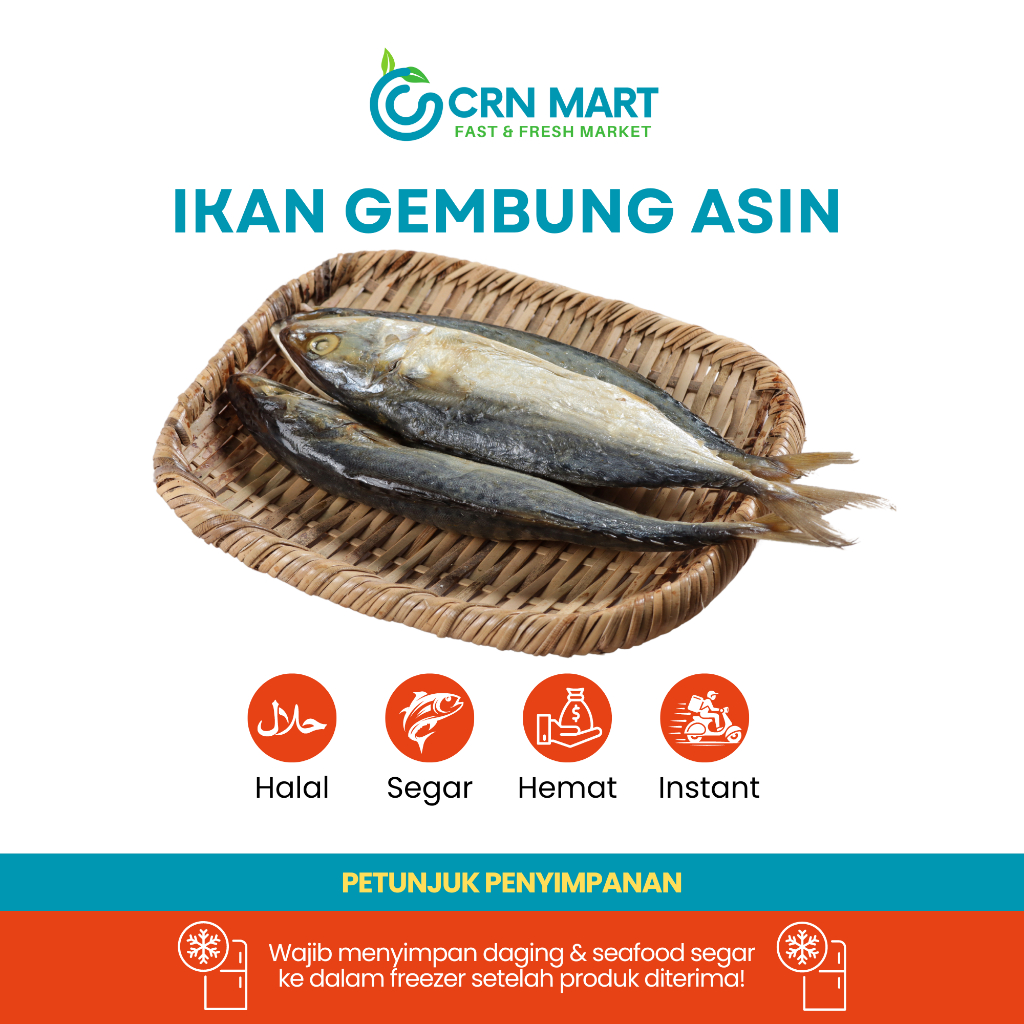 

CRN MART - Ikan Gembung Asin/Seafood Kering/Ikan Asin Peda Per Ekor