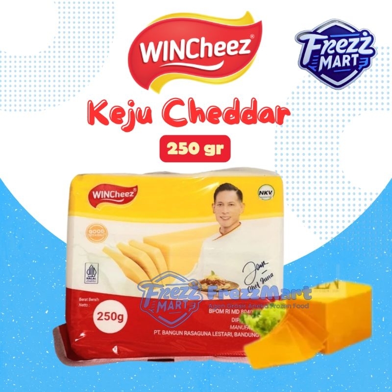 

WinCheez Keju Reguler 250gr Batang Balok Tahan Bakar utk Topping dan Filling.