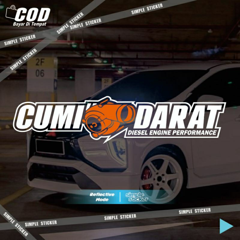 sticker cumi cumi darat | stiker cumi darat | sticker cutting | reflective menyala