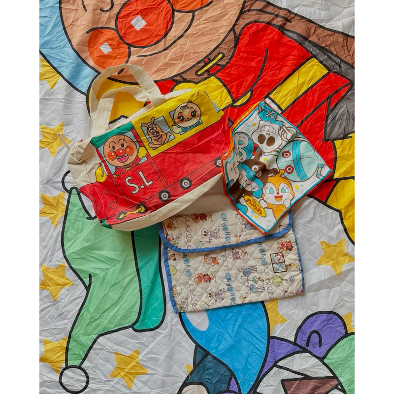 90s Miffy, Anpanman, Pochacco, Snoopy, Hello Kitty, Doraemon, Peko Kidcore Stationery: Apron, Tas Be