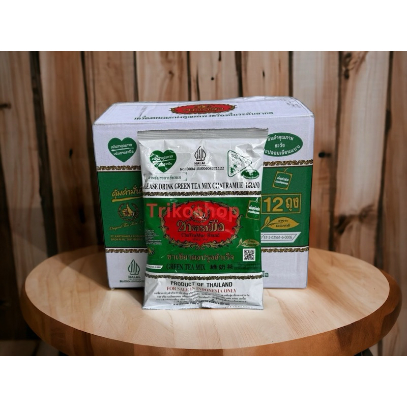 

Chatramue GreenTea Thailand 200 Gram 1 Karton - Chatramue Brand - Karton (isi 12 pcs)