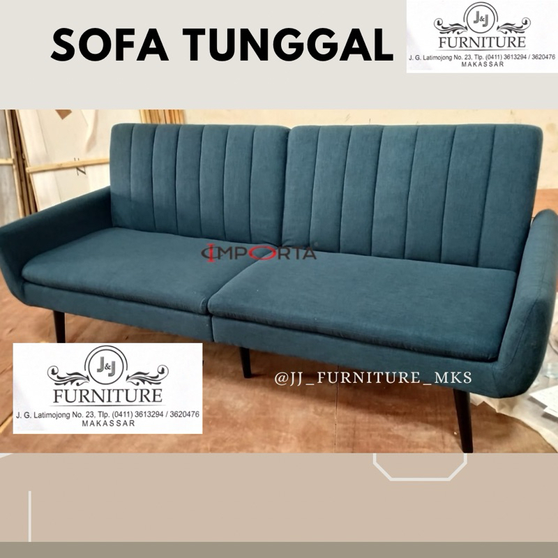 Sofa tunggal 3 seater sofabed minimalis