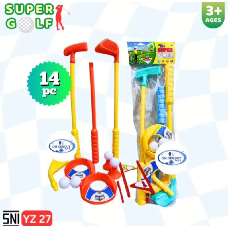 OG Mainan Anak anak Lets Play super golf 14pcs yg 27