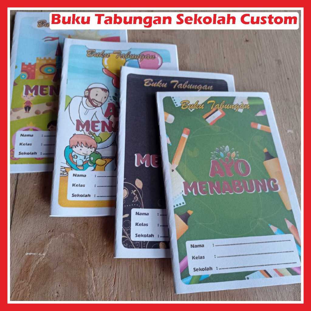

Buku Tabungan Sekolah/Madrasah - Custom Cover Portrait - 20 Halaman