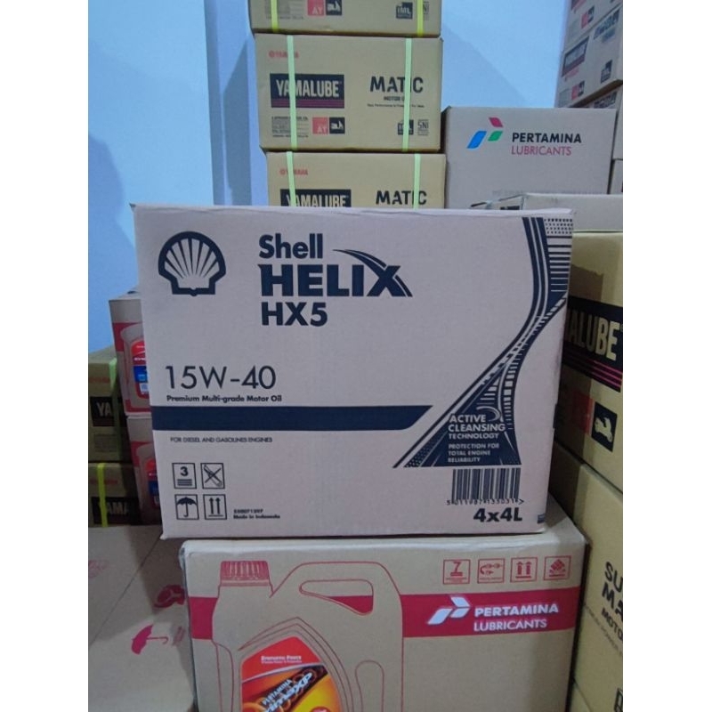 OLI OIL SHELL HX5 HX 5 4 LITER  15W-40 ISI 4