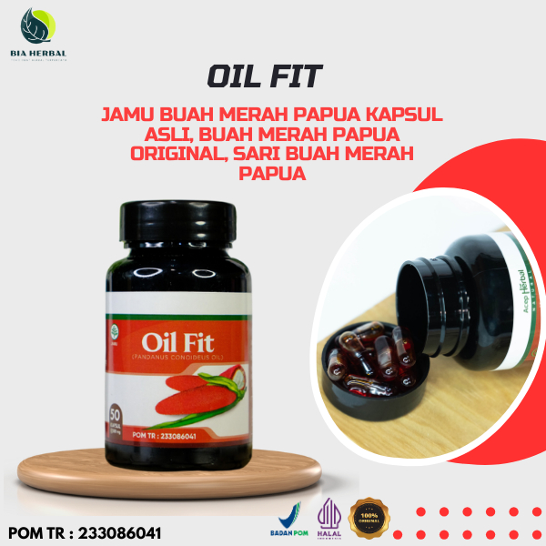 Jamu Buah Merah Papua Kapsul Asli - Sari Buah Merah Papua Original | OIL Fit