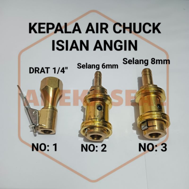 Alat isian angin kendaraan/Air chuck/Isian angin/ Nitrogen