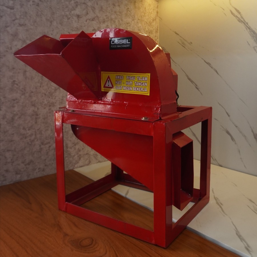 OSSEL Mesin Cacah Rumput Mini  Pakan Ternak Mesin Pencacah Rumput Ranting Mini 220 Watt