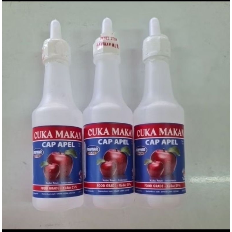 

CUKA MAKAN CAP APEL 150ML KADAR 25%