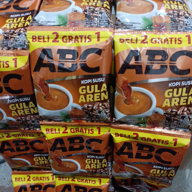 

kopi abc susu gula aren 27gr 1 renteng isi 15 pcs