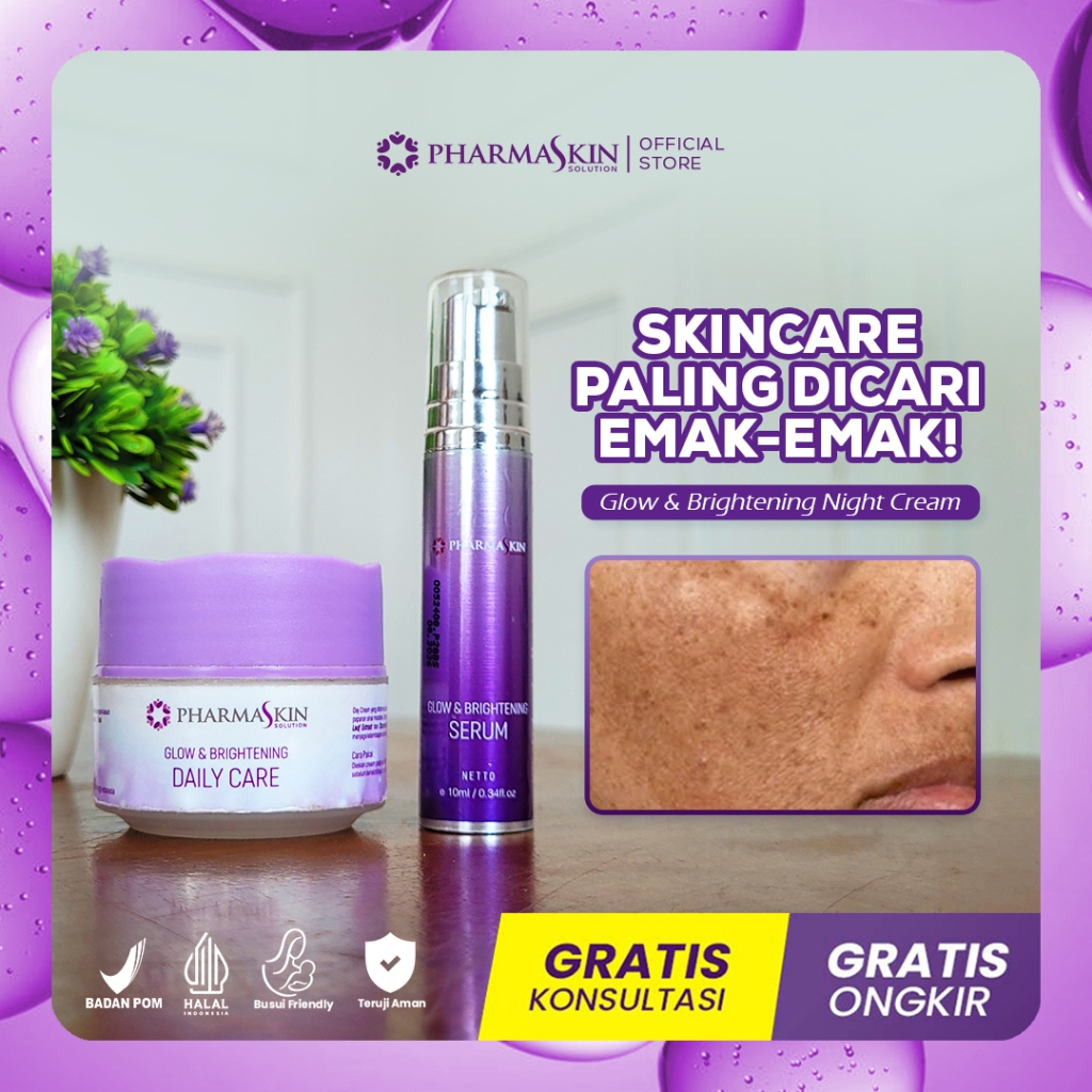 Intensive Night Flek By Pharmaskin Solution - Cream Penghilang Flek Hitam Membandel - Skincare Flek